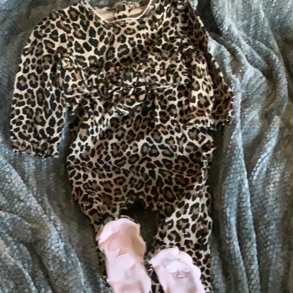cheetah print baby onesie